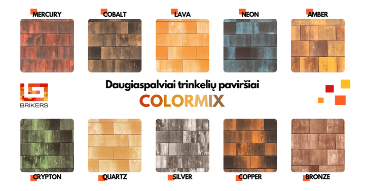 Daugiaspalvis trinkelių paviršius – COLORMIX – tai kelių spalvų derinio technologija, sukurianti unikalų grindinio…