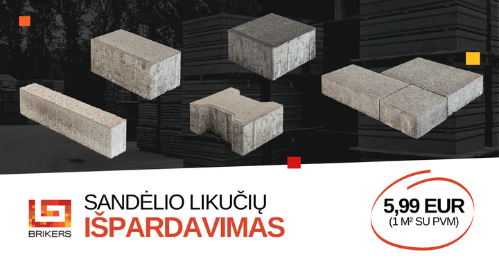 Skelbiame sandėlio likučių IŠPARDAVIMĄ! Barons, Dekor, Nostal, Prizma ar Skandinaviška mozaika…? Juoda, ruda, raudona…