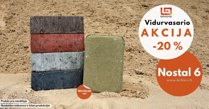 Trinkeles NOSTAL 6 vis dar galite įsigyti net su 20 % nuolaida! Galite rinktis…